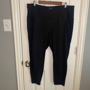 LIVI Lane Bryant Leggings Plus Size 22/24 Active Black High Waisted Yoga Pants